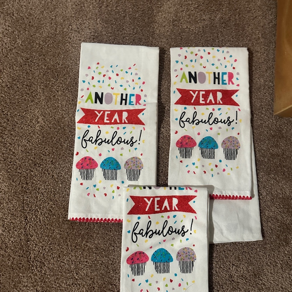 Custom made Birthday towels
